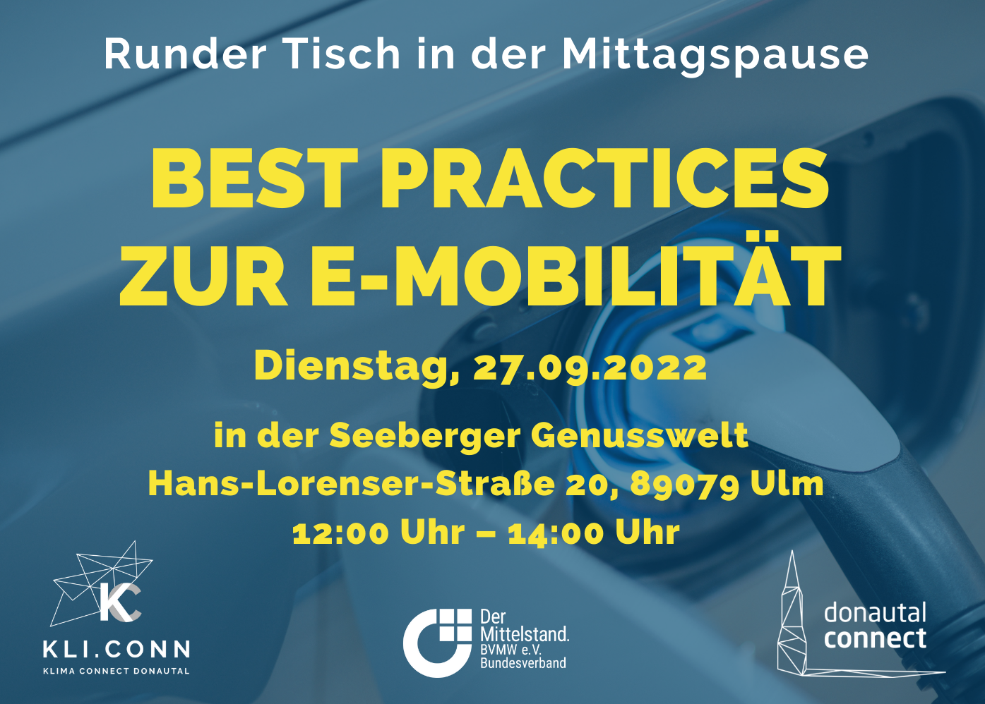 Best Practices zur E-Mobilität – Runder Tisch in der Mittagspause am 27.09.22